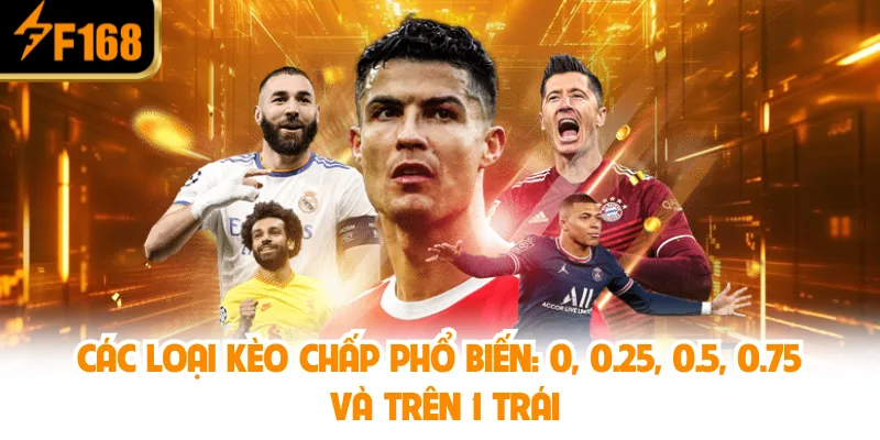 Các Loại Kèo Chấp Phổ Biến: 0, 0.25, 0.5, 0.75 và Trên 1 Trái